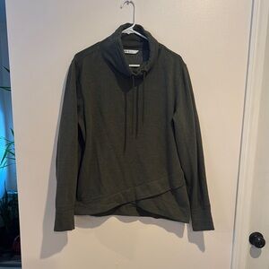 DSG Green Cowl Neck Sweater with Tailored Fit
